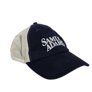 Samuel Adams Navy Logo Trucker Hat Adjustable